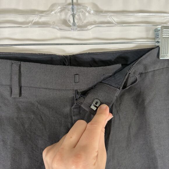 Express Extra Slim Pants Men's 29x30 Grey Flat Front Pockets Office Work Cotton - Picture 6 of 11